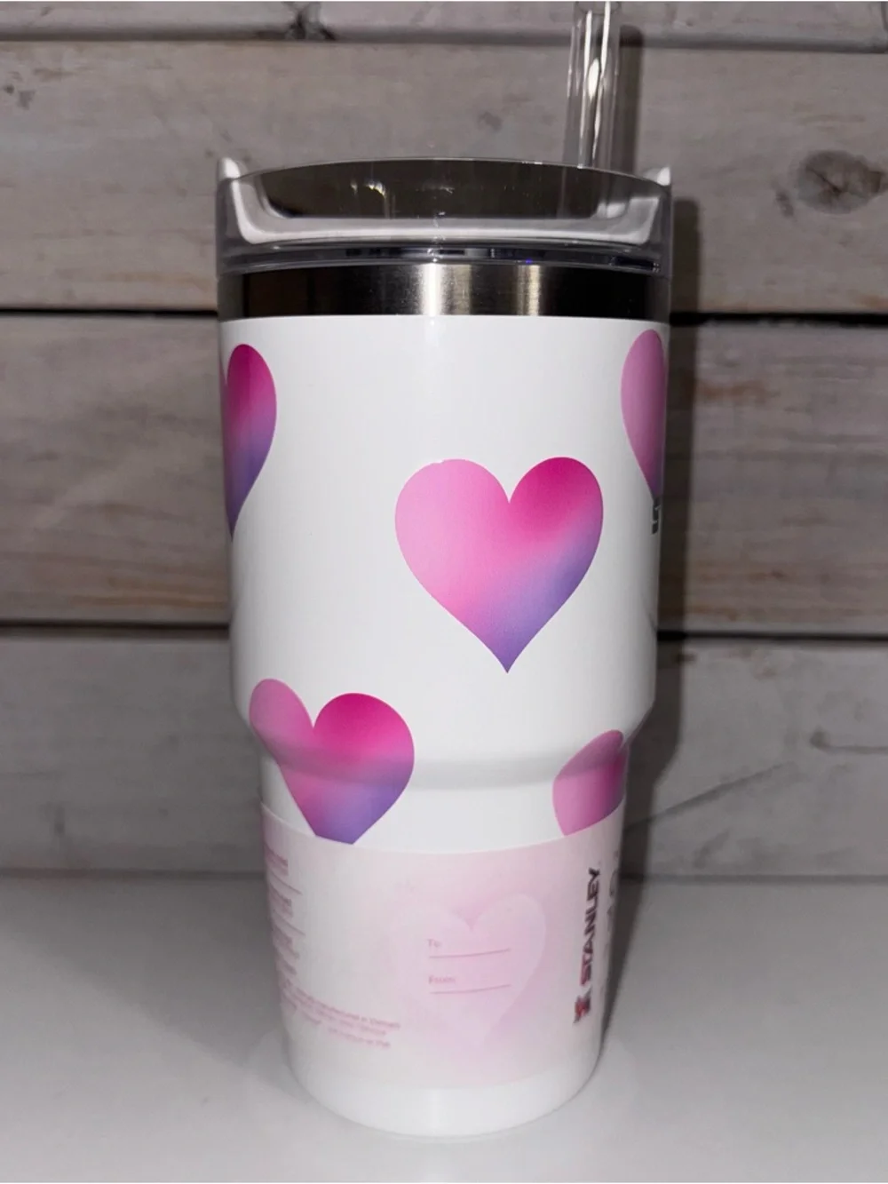 Stanley x Target 20oz Quencher - Frost Heart Gradient - Valentines NWT Release - Picture 4 of 8